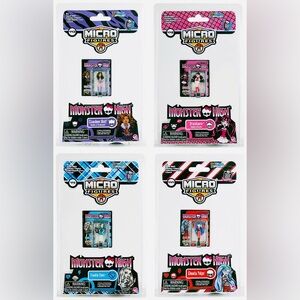 World’s Smallest Collection of Monster High Micro Figures with Stand & Case